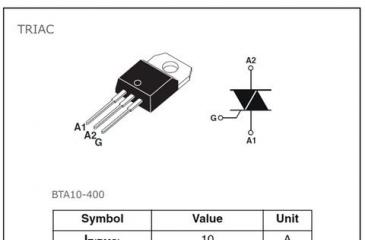 Тиристорные регуляторы мощности Схема настольной лампы с регулятором яркости